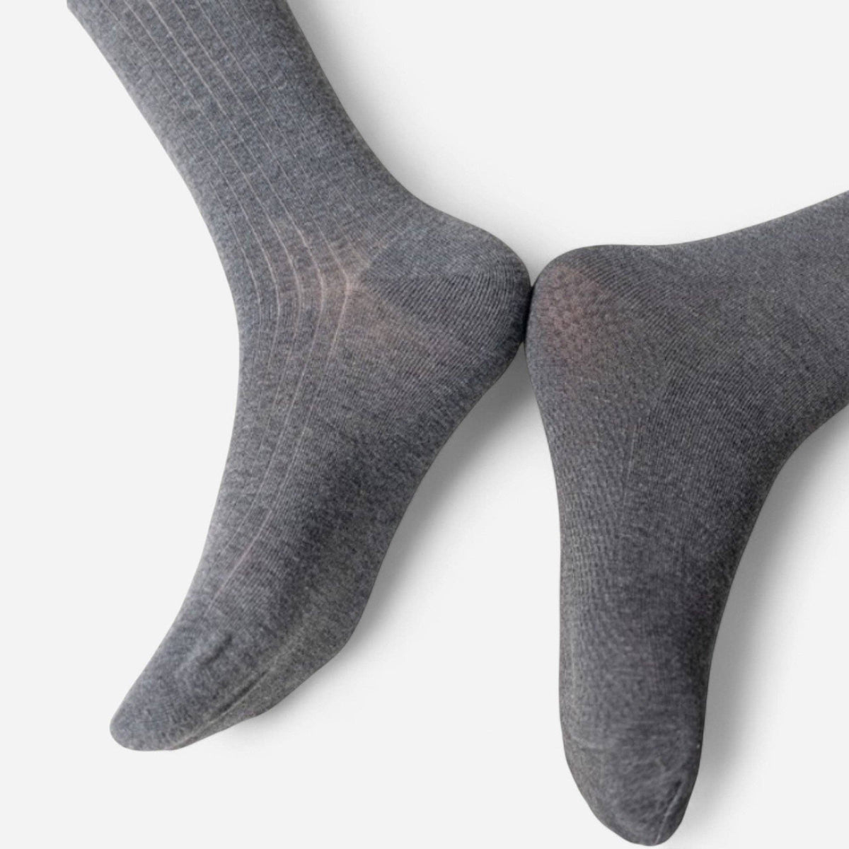 Ribbed Knit Opaque Tights with Soft Stretch Fabric and Elast