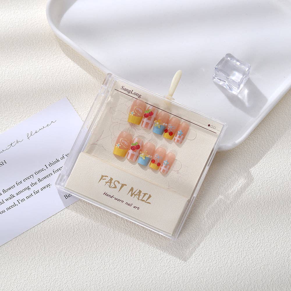 Sunny Picnic Cherry Nail Set