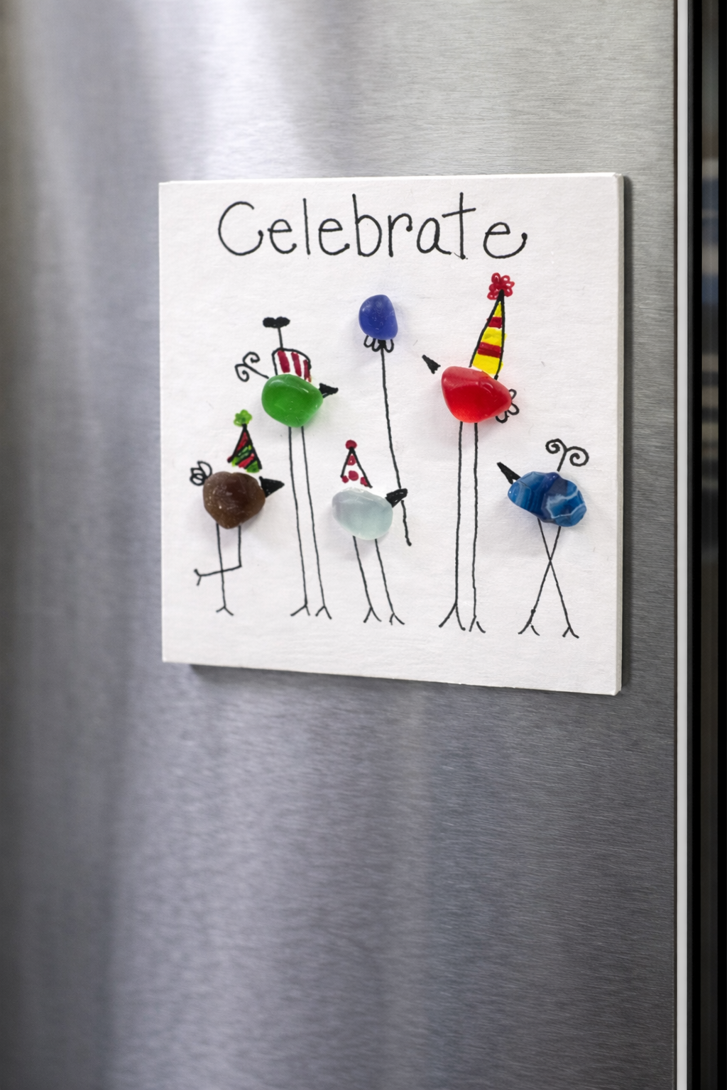 Celebrate Sea Glass Magnet 2