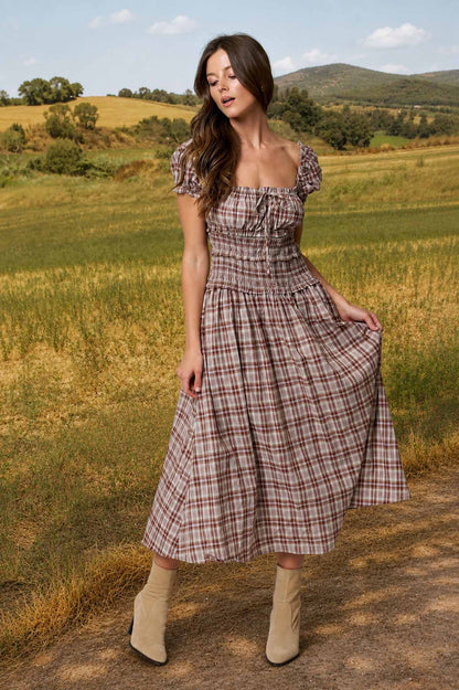 Daughter of the King Plaid Dress