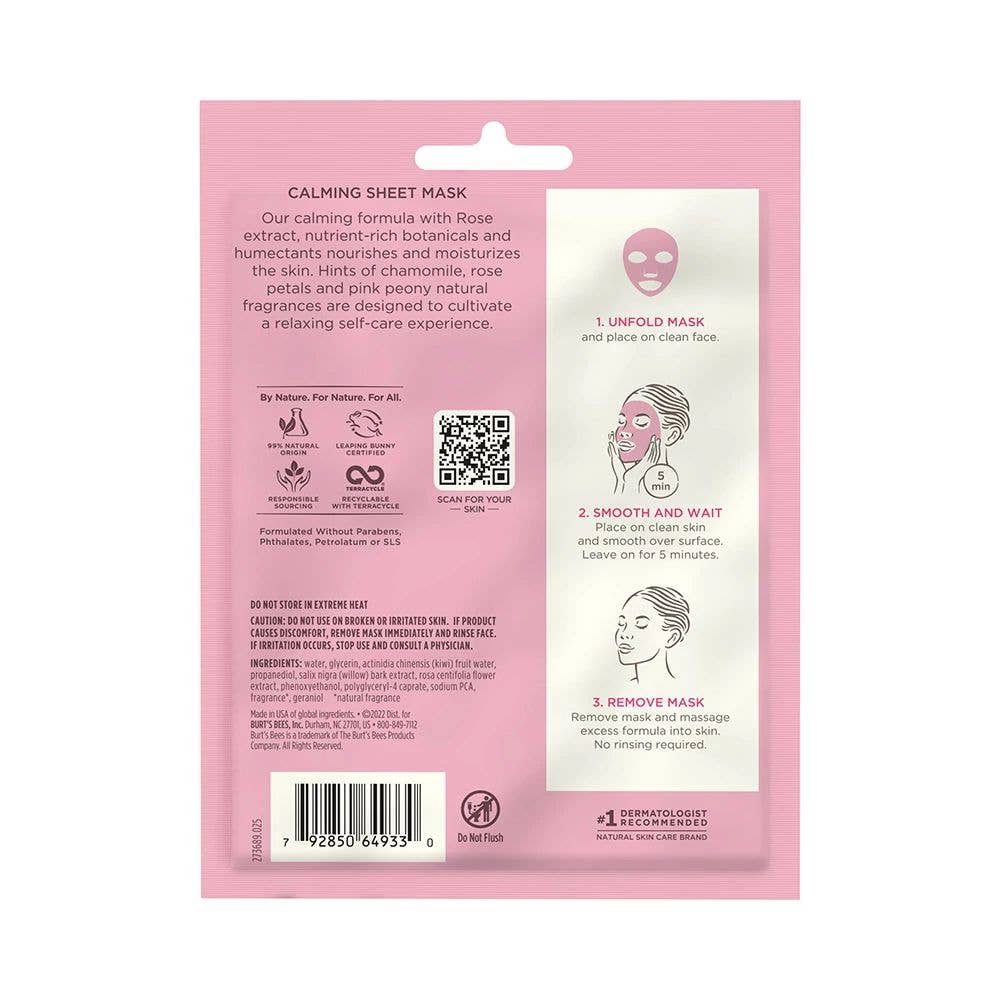 Calming Rose Facial Sheet Mask 0.33 oz.