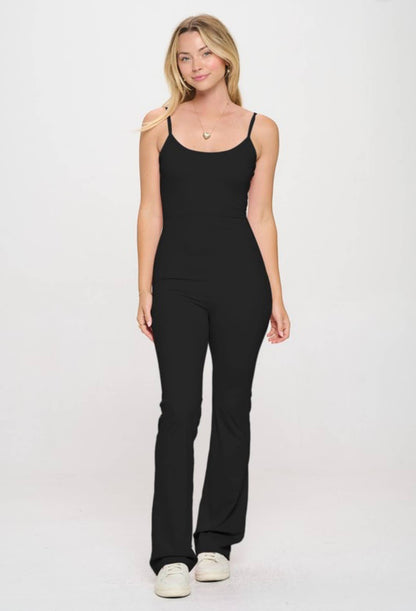 Solid  color active wear jacket with jumpsuit set