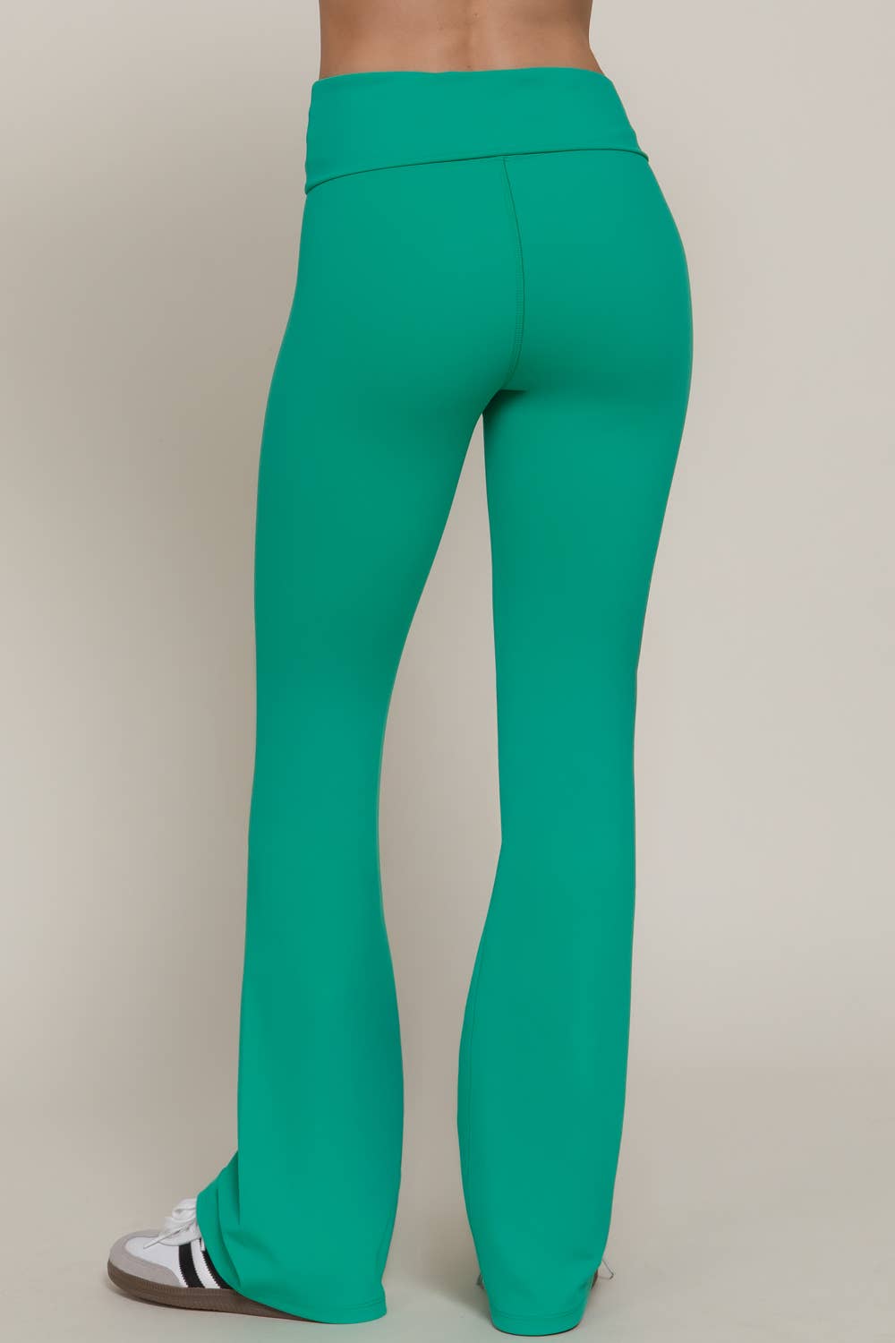 Run the Race Fold-Over Flare Leggings