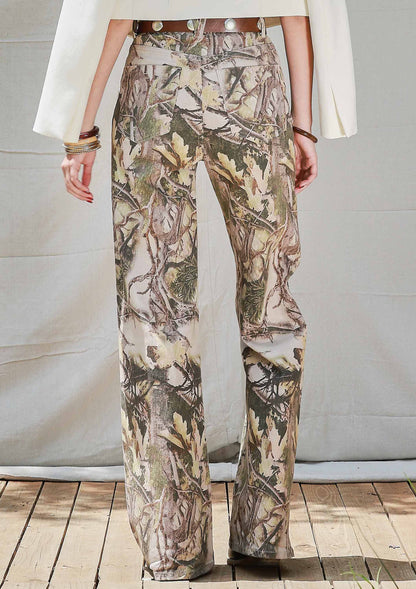 Fearless Faith High-Rise Camo Wide-Leg Jeans