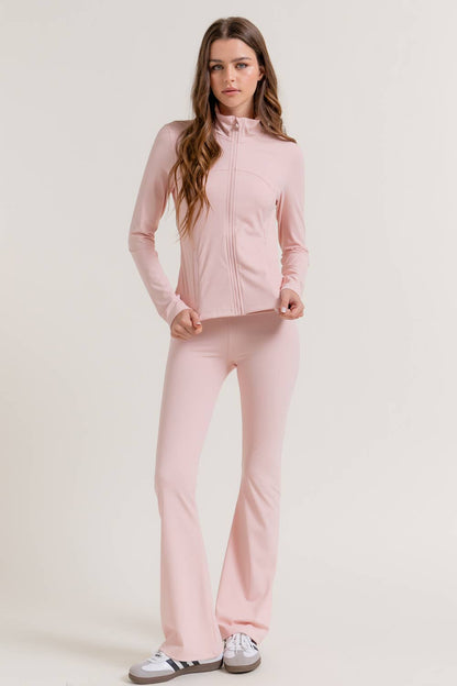 Run the Race Fold-Over Flare Leggings