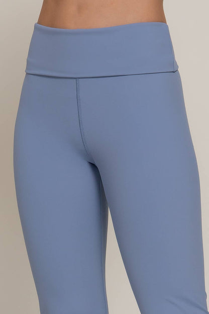 Run the Race Fold-Over Flare Leggings