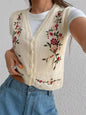 Abigail Floral Heirloom Knit Vest