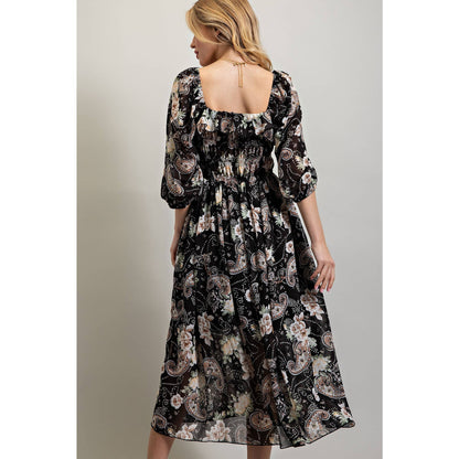 A Time to Blossom Midi Dress