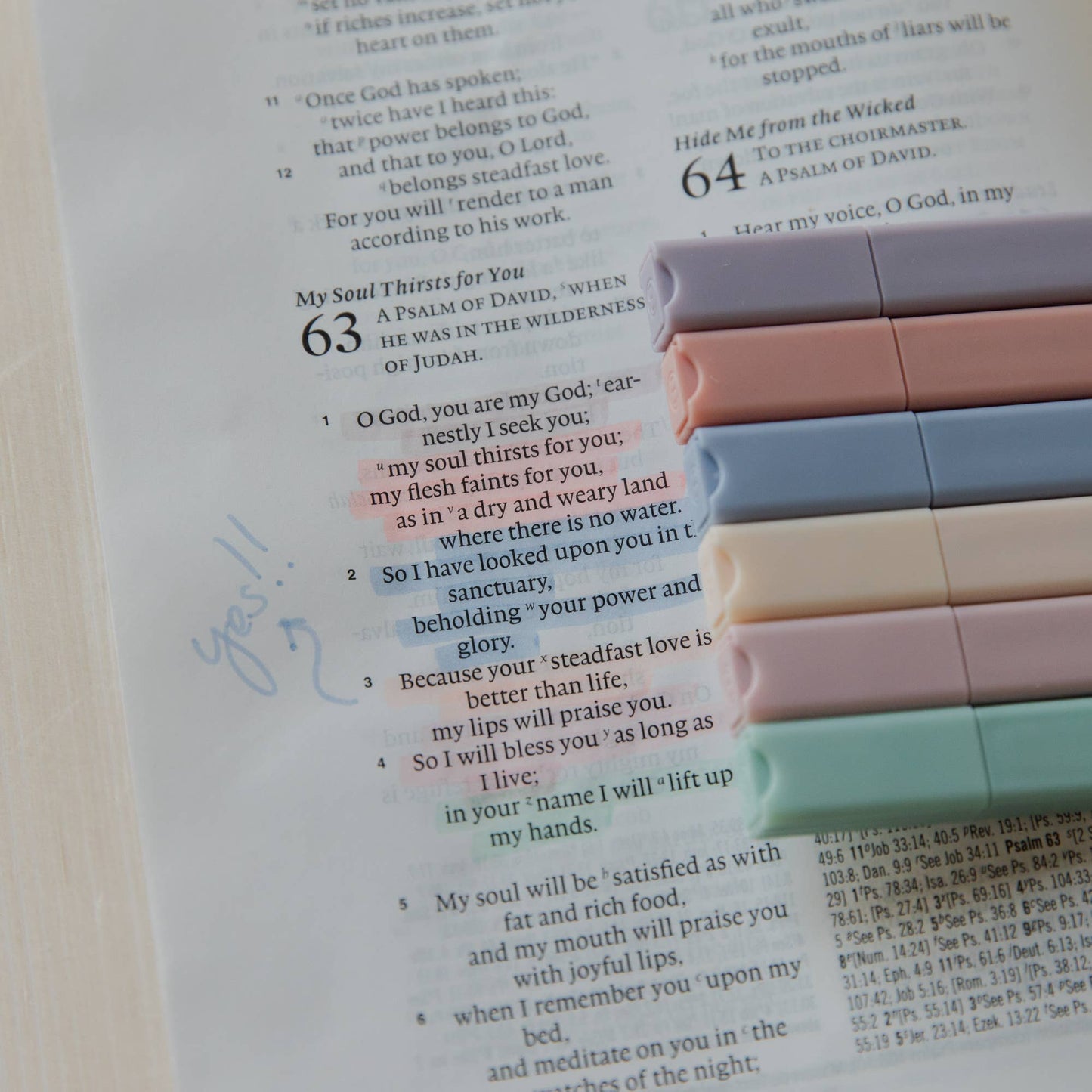 Muted Pastel Highlighters