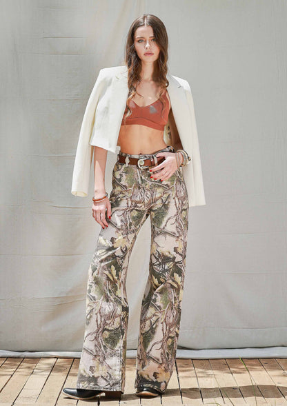 Fearless Faith High-Rise Camo Wide-Leg Jeans