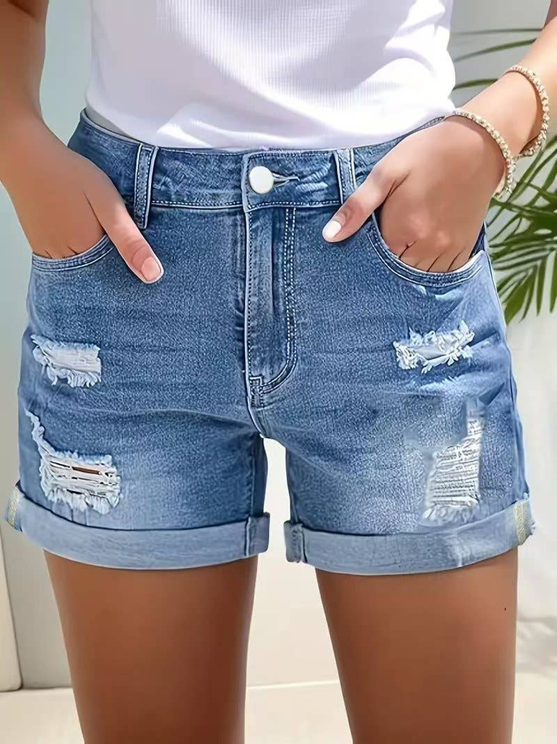 Walk in Confidence Denim Shorts