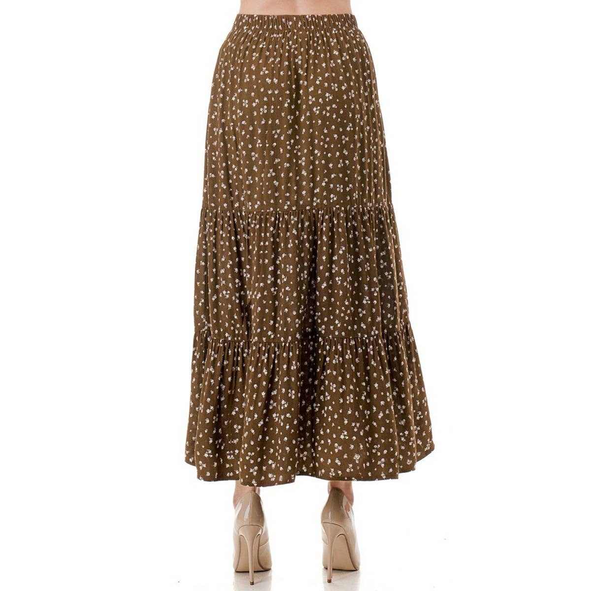 Beauty in His Time Tiered Maxi Skirt