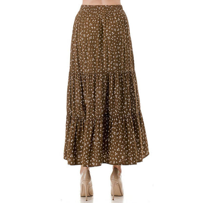 Beauty in His Time Tiered Maxi Skirt