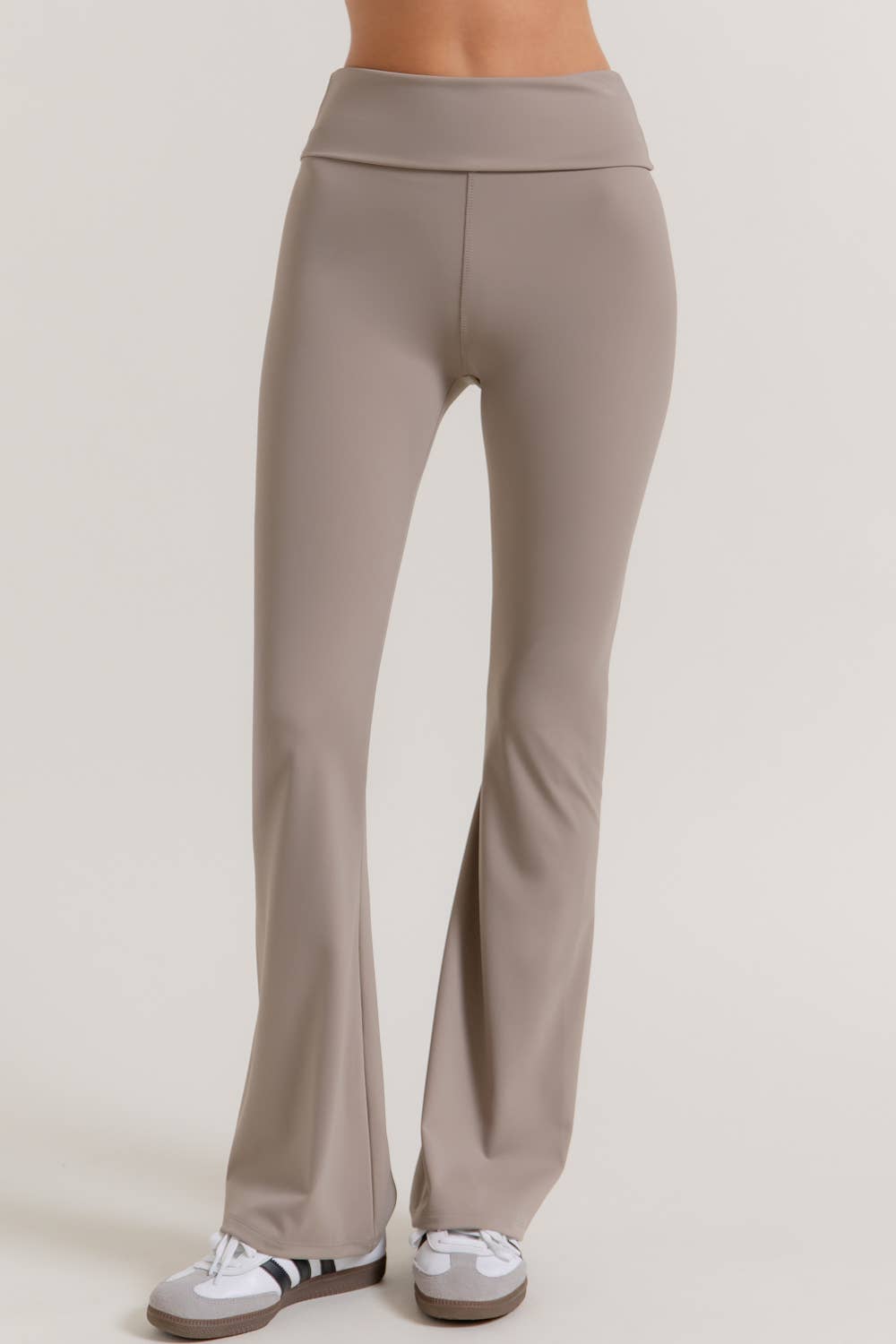 Run the Race Fold-Over Flare Leggings