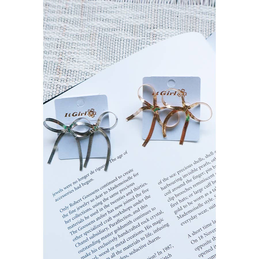 Sweetly Set Apart Bow Earrings