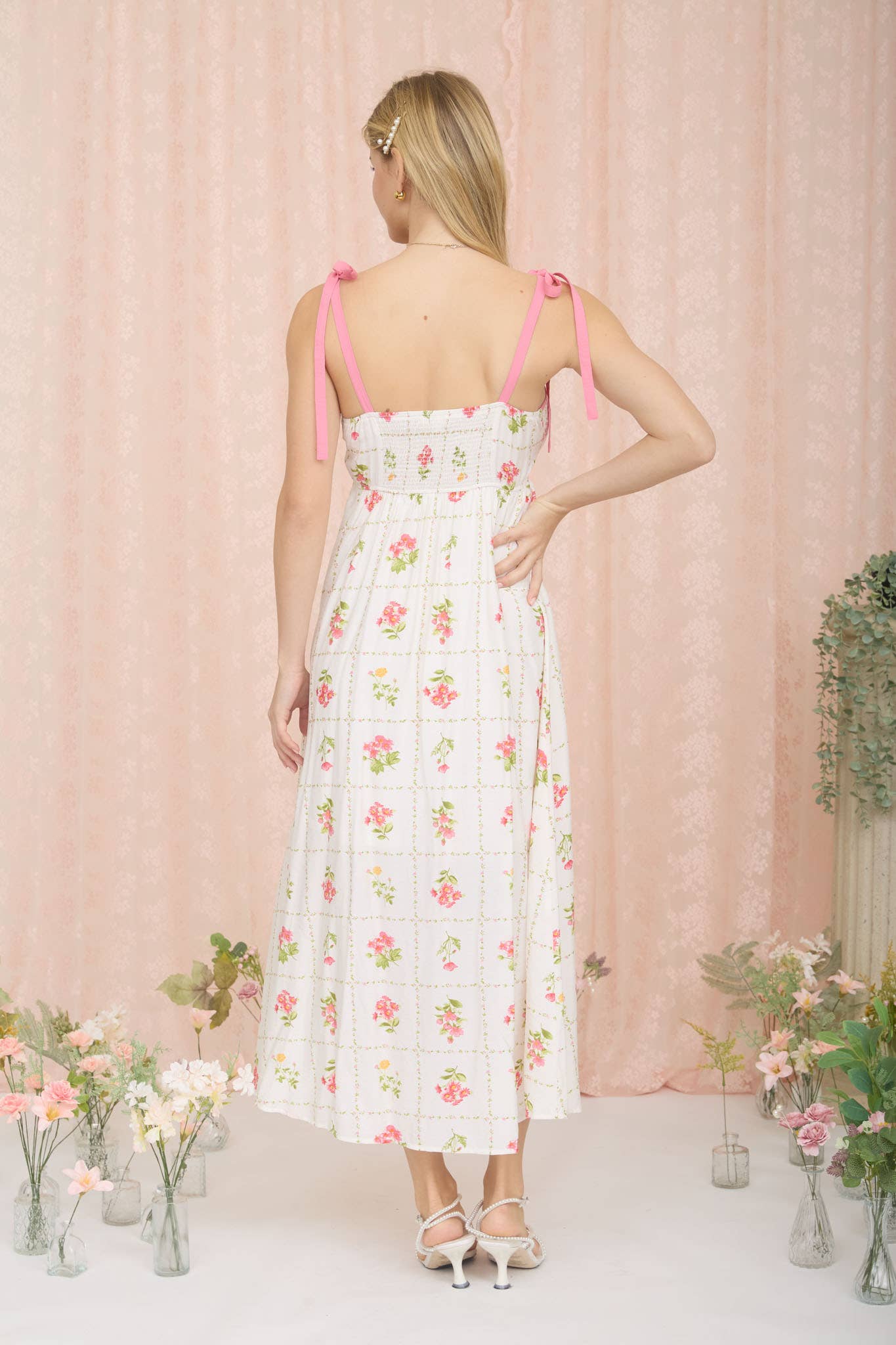 Grace in the Garden Floral Midi Dress