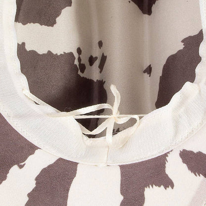 Cow Print Draw String Cowboy Hat