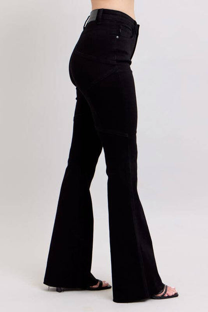 High Waisted Flare With Back Star Seam Judy Blue