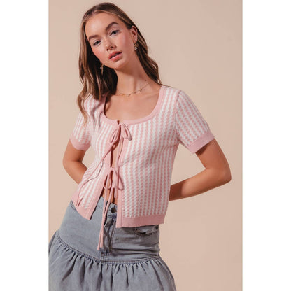 Grace Upon Grace Tie Front Cardigan