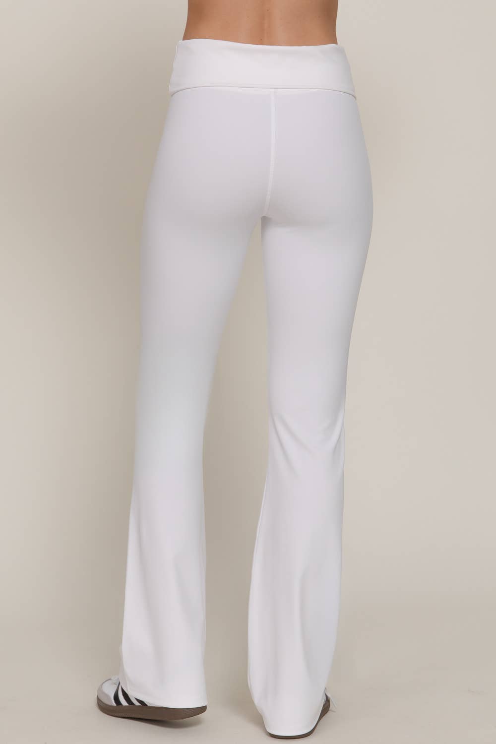 Run the Race Fold-Over Flare Leggings