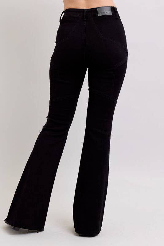 High Waisted Flare With Back Star Seam Judy Blue