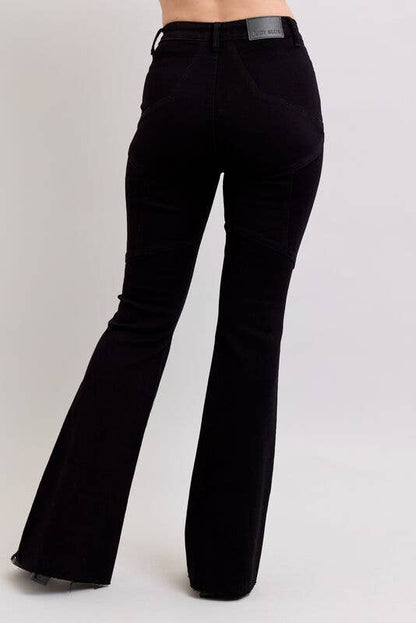 High Waisted Flare With Back Star Seam Judy Blue
