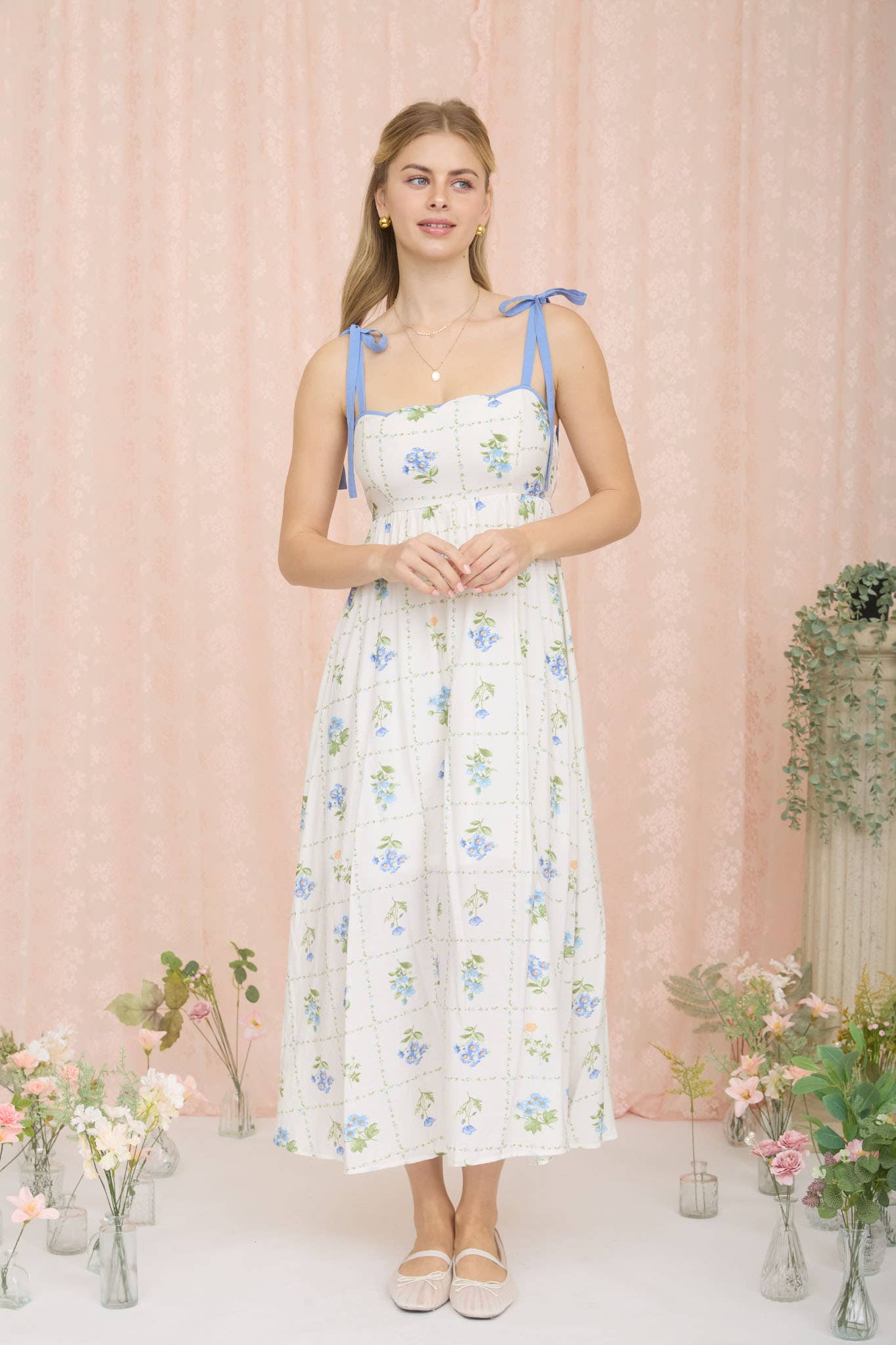 Consider the Lilies Midi Dress