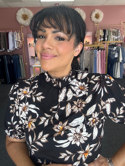 Beauty in His Time Floral Top