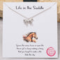 Gold Dipped Horse Pendant Necklace