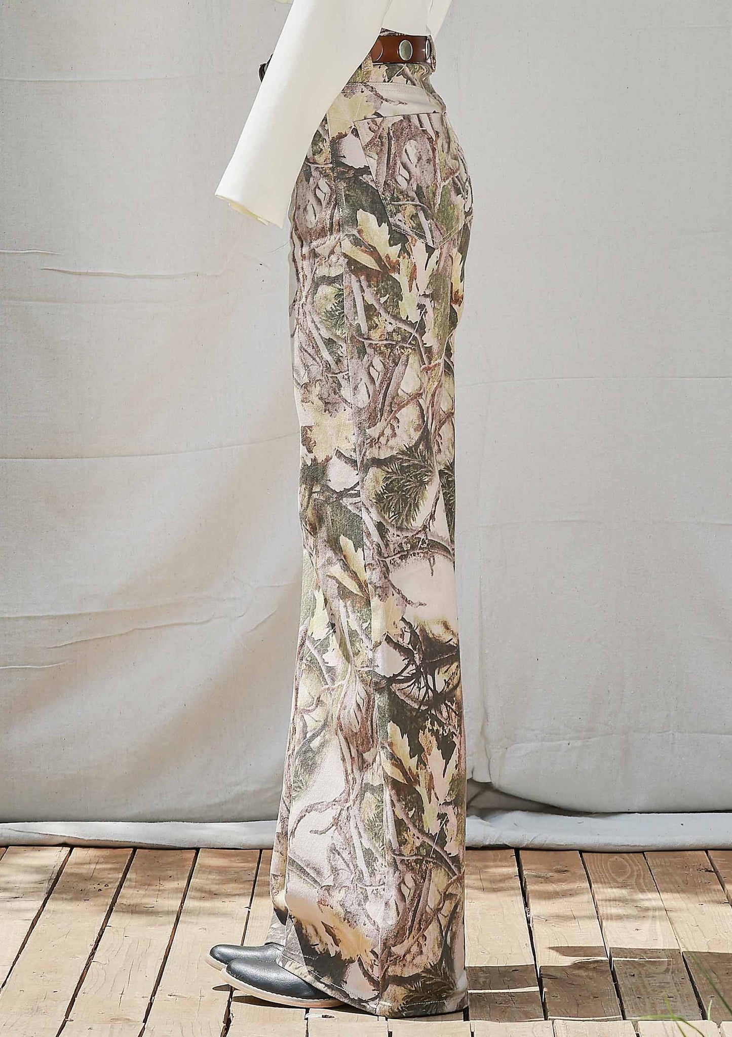 Fearless Faith High-Rise Camo Wide-Leg Jeans