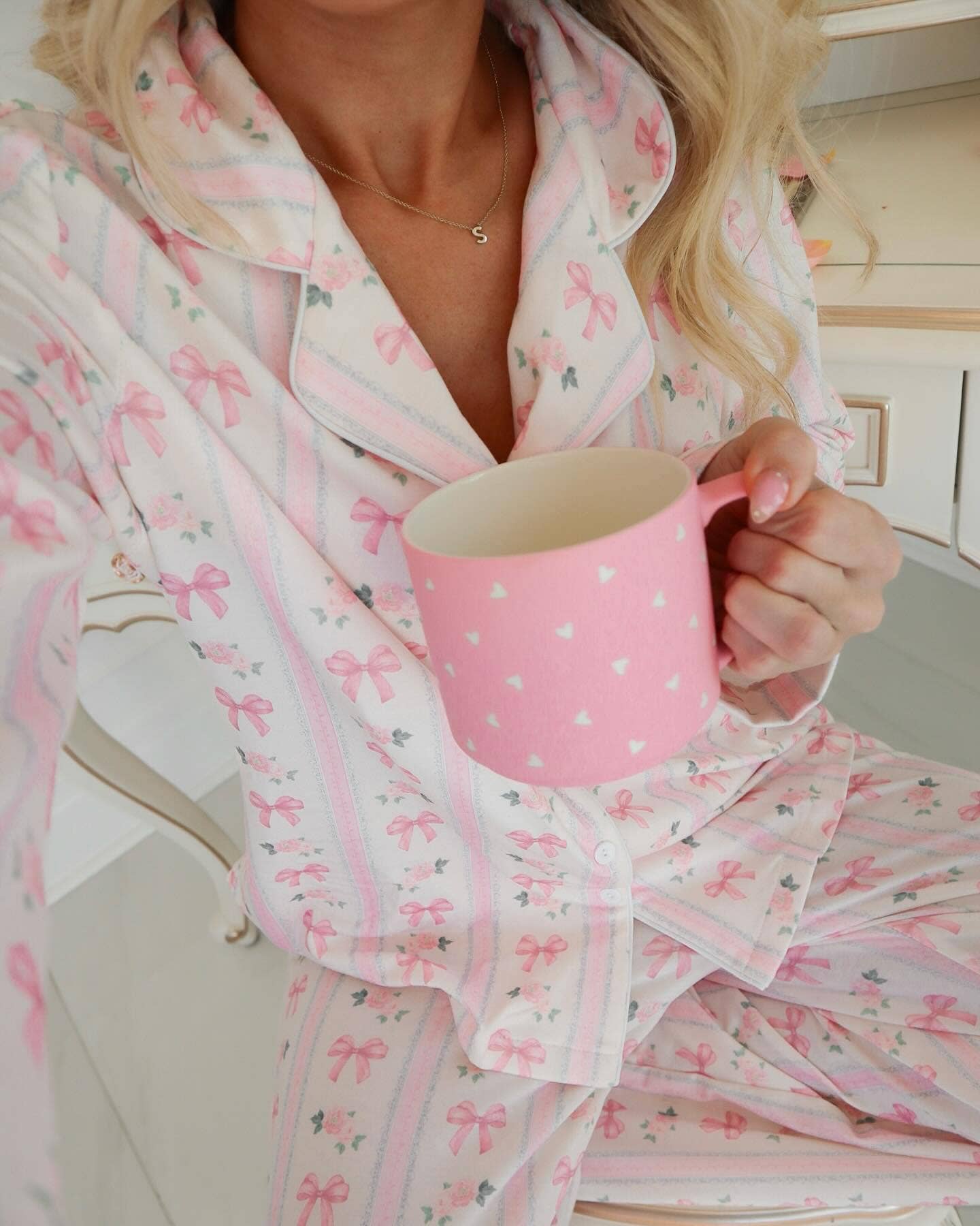 Pretty in Promise Bow Lounge Set