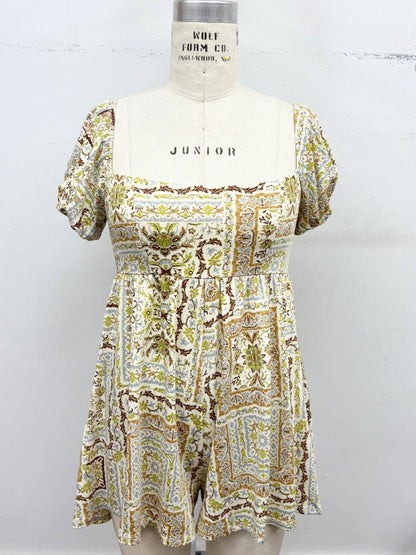 Woven in Wonder Romper