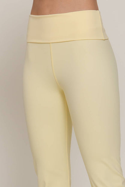 Run the Race Fold-Over Flare Leggings