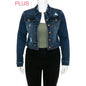 Strength & Dignity Repreve Denim Jacket (Plus) (Proverbs 31:25 inspired)
