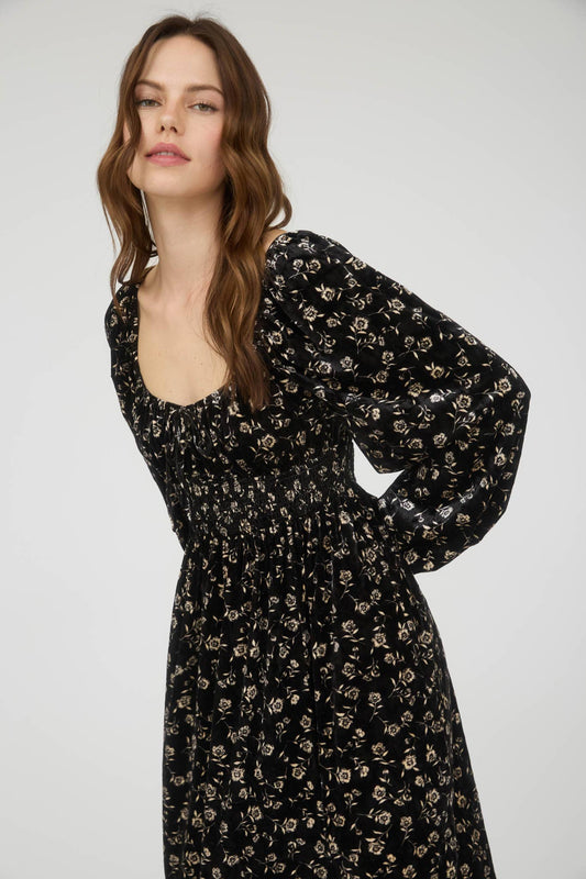 Eden Grace Floral Midi Dress