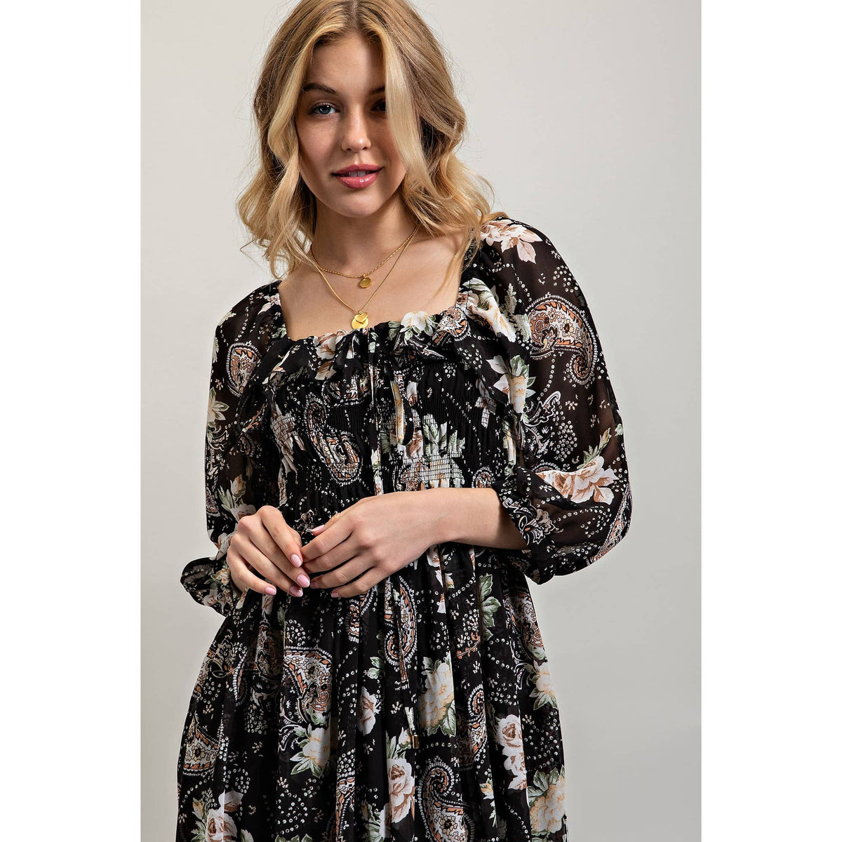 A Time to Blossom Midi Dress