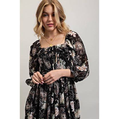 A Time to Blossom Midi Dress