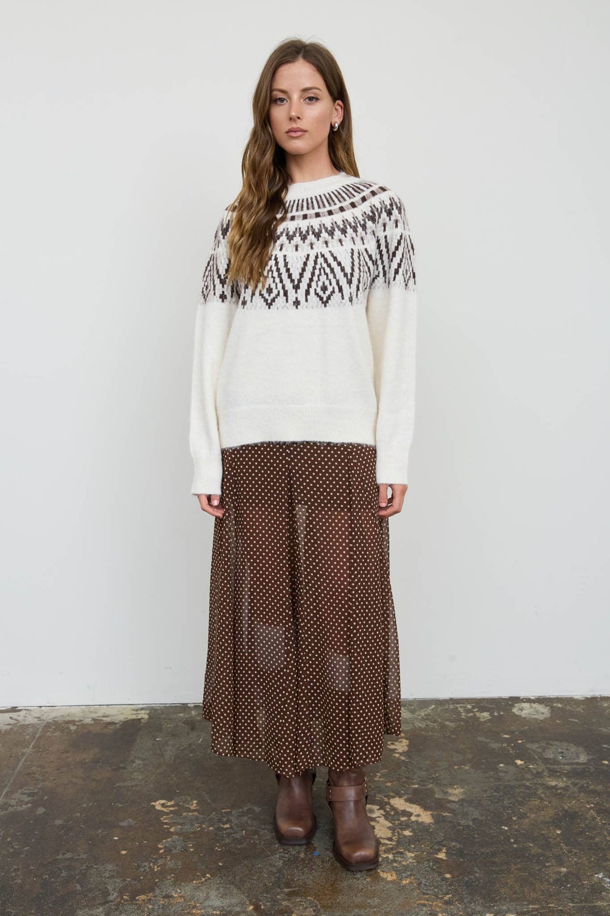 Faith & Grace Fair Isle Knit Pullover