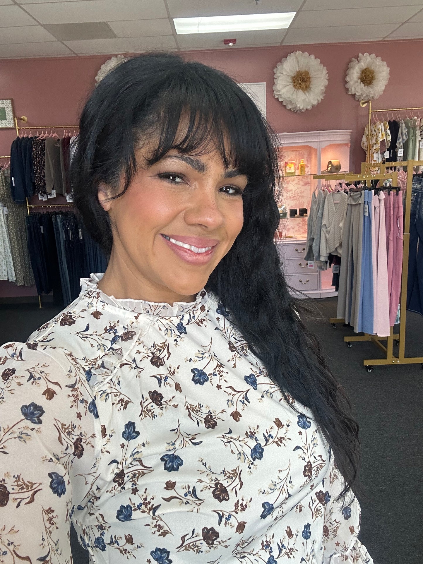 Rose of Sharon Ruffle Top
