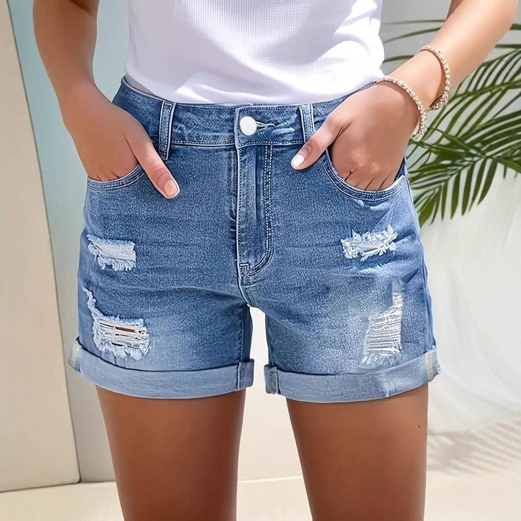 Walk in Confidence Denim Shorts