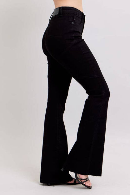 High Waisted Flare With Back Star Seam Judy Blue