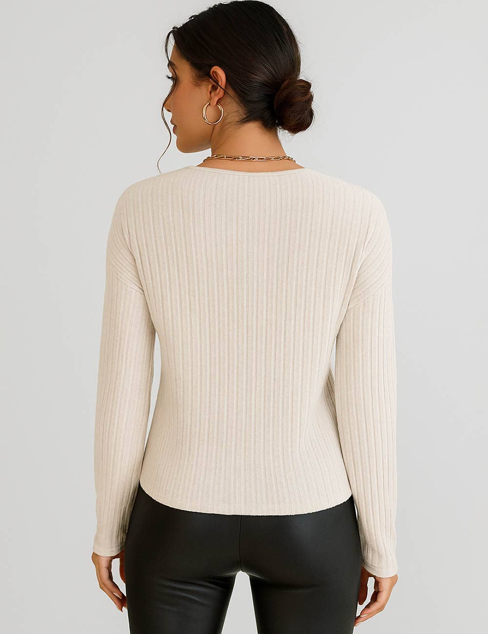 Timeless Grace V-Neck Blouse