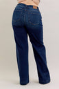 Judy Blue HW Trouser Wide Leg -LONG - PLUS