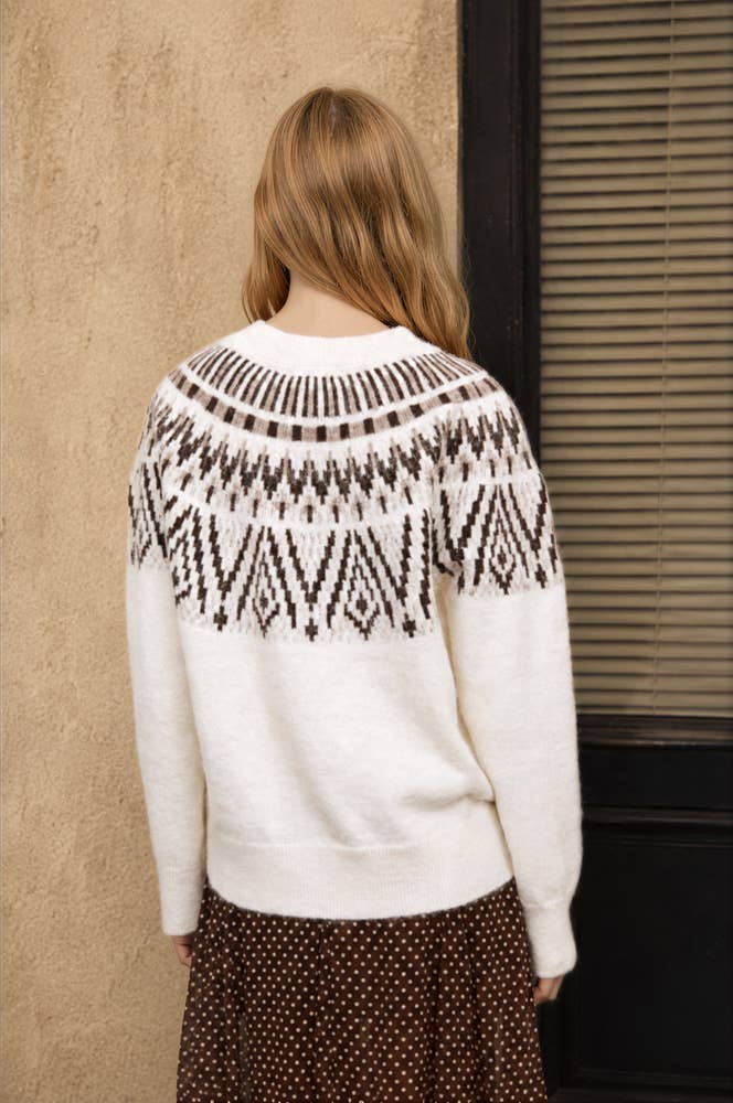 Faith & Grace Fair Isle Knit Pullover
