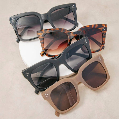 Square Frame Acetate Sunglasses