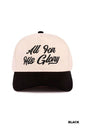 “Soli Deo Gloria” Two-Tone Cotton Hat – All For His Glory Faith Cap