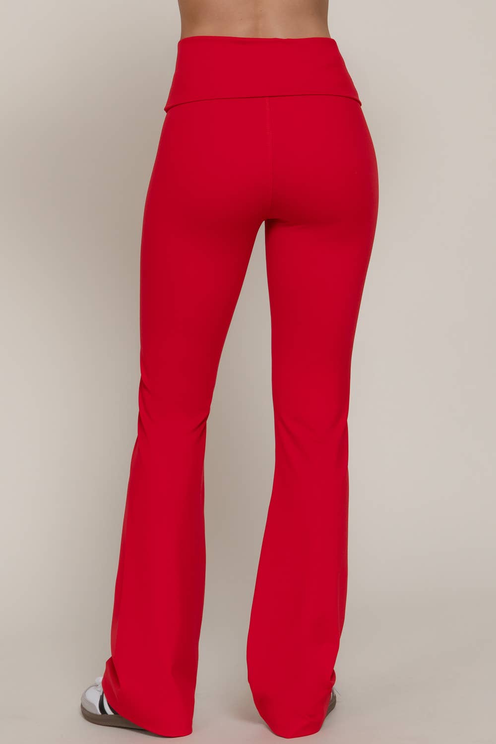 Run the Race Fold-Over Flare Leggings