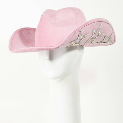 Studded Rhinestone Star Western Cowboy Hat