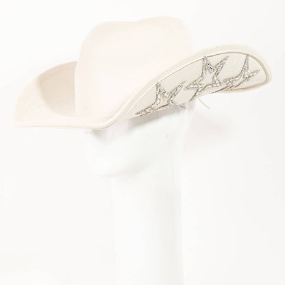 Studded Rhinestone Star Western Cowboy Hat