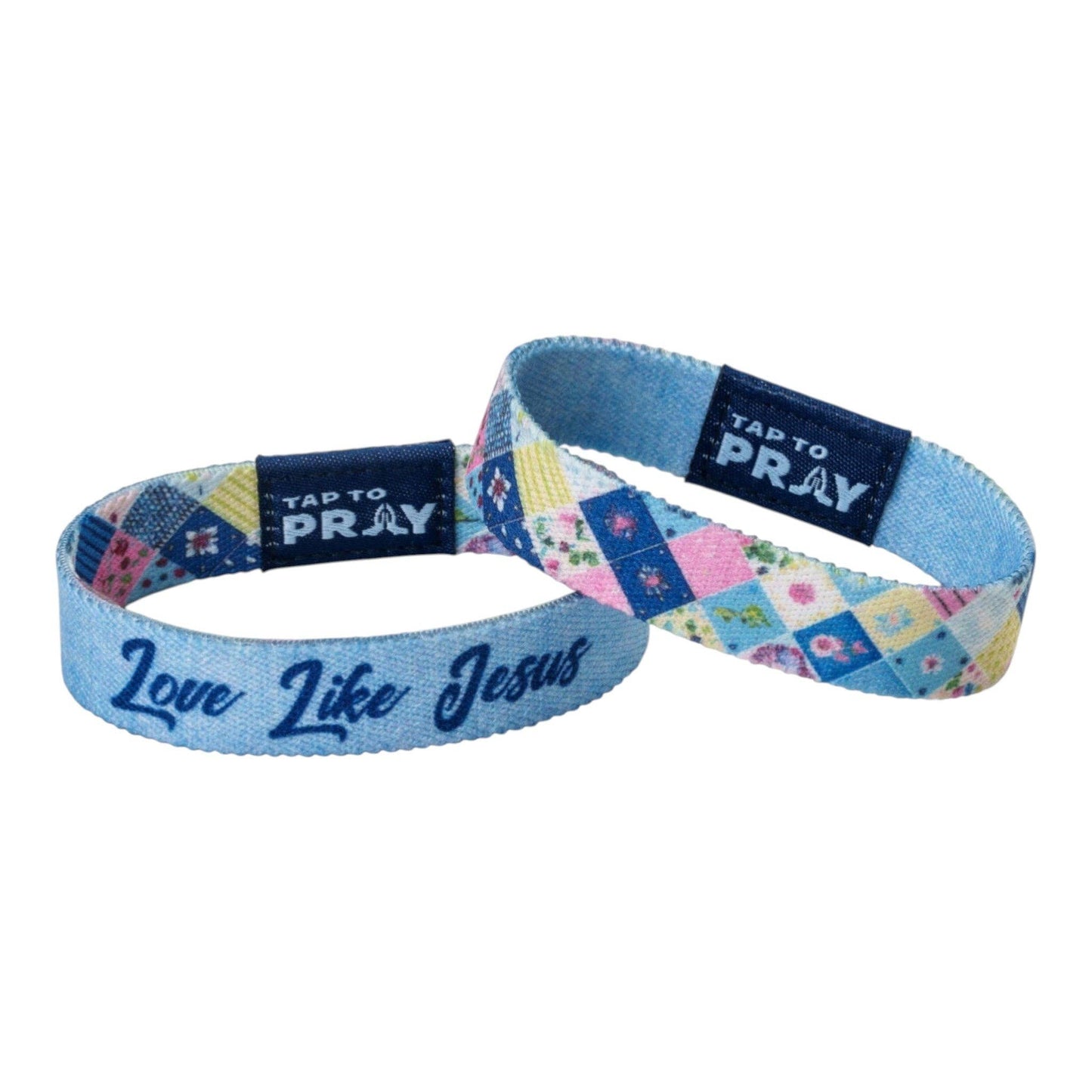 Tap To Pray® Wristband – Patchwork - Love Like Jesus